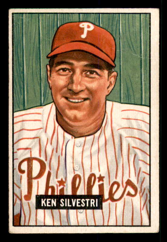 1951 Bowman Baseball #256 Ken Silvestri Phillies EX 533205