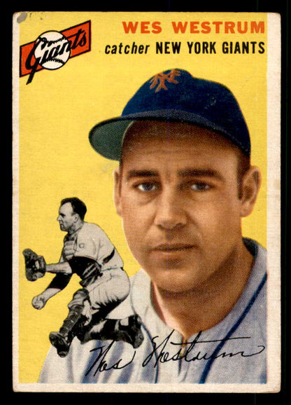 1954 Topps Baseball #180 Wes Westrum Giants VG-EX 533216