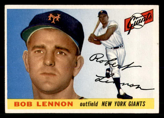 1955 Topps Baseball #119 Bob Lennon Giants EX 533226