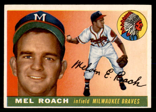 1955 Topps Baseball #117 Mel Roach Braves EX-MT 533228