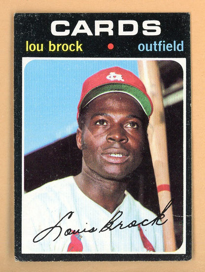 1971 Topps Baseball #625 Lou Brock Cardinals VG-EX 533230