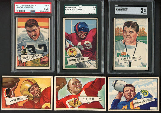 1952 Bowman Large Football Near Set (-5) VG-EX Landry SGC PSA 533235