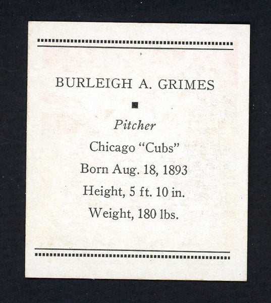 1933 Tattoo Orbit Burleigh Grimes Cubs EX+/EX-MT 533264