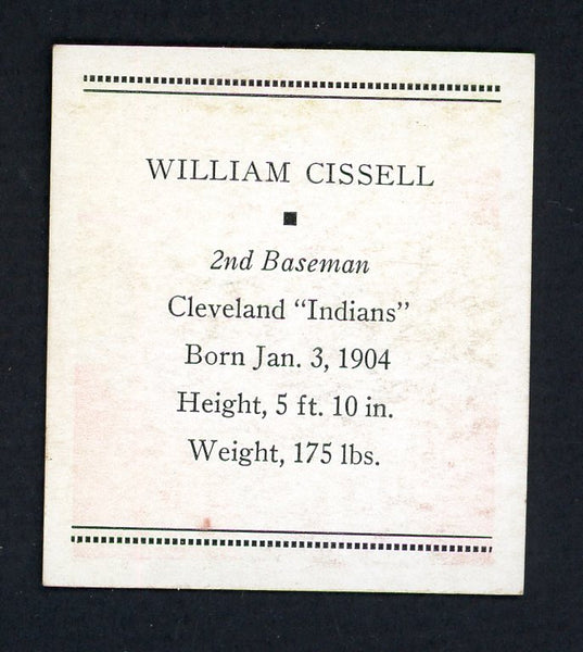 1933 Tattoo Orbit Bill Cissell Indians EX-MT 533271