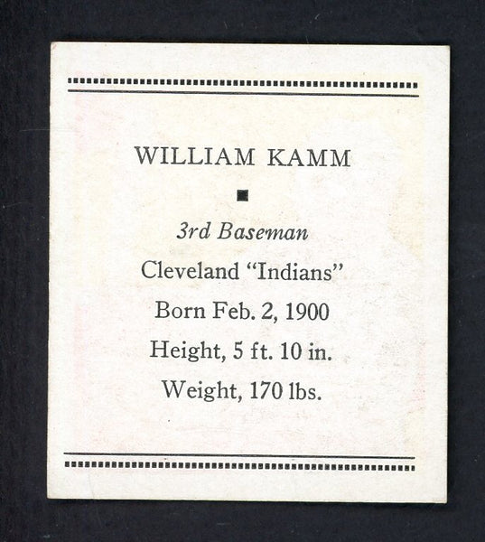1933 Tattoo Orbit Willie Kamm White Sox EX-MT 533275