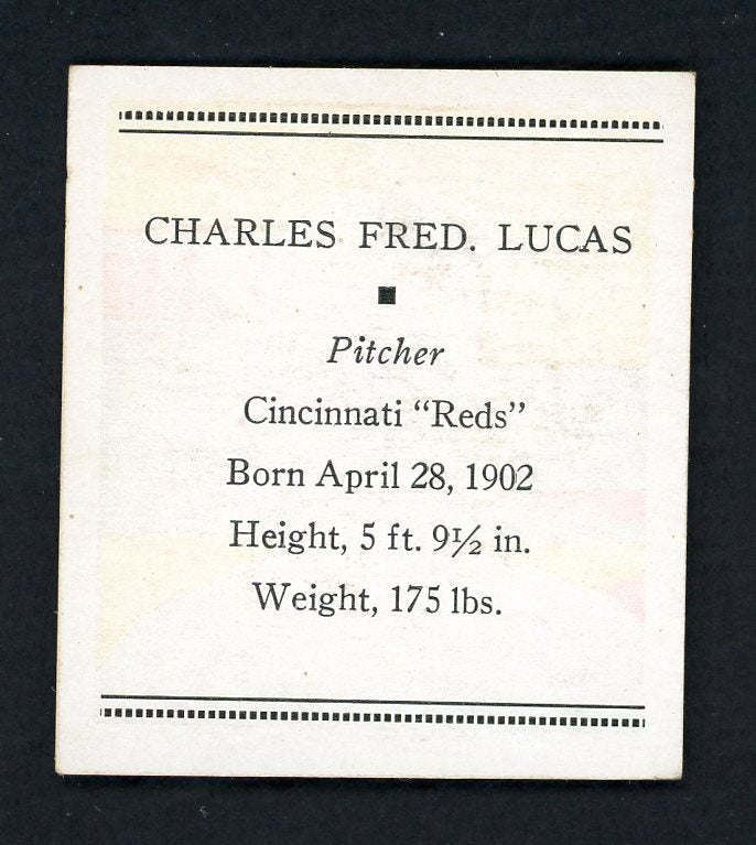 1933 Tattoo Orbit Red Lucas Reds EX-MT 533276
