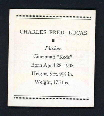 1933 Tattoo Orbit Red Lucas Reds EX-MT 533276