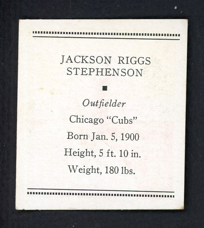 1933 Tattoo Orbit Riggs Stephenson Cubs EX-MT 533278