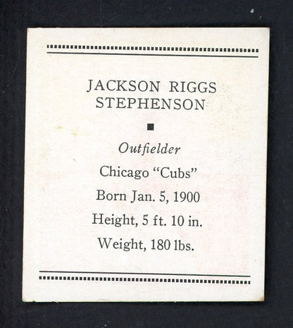 1933 Tattoo Orbit Riggs Stephenson Cubs EX-MT 533278
