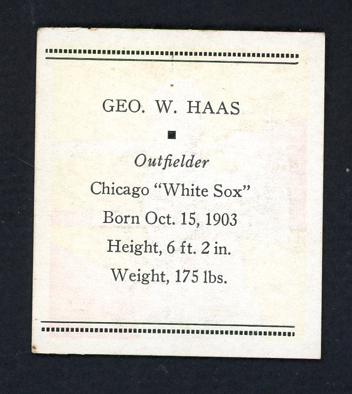 1933 Tattoo Orbit Mule Haas White Sox EX+/EX-MT 533282
