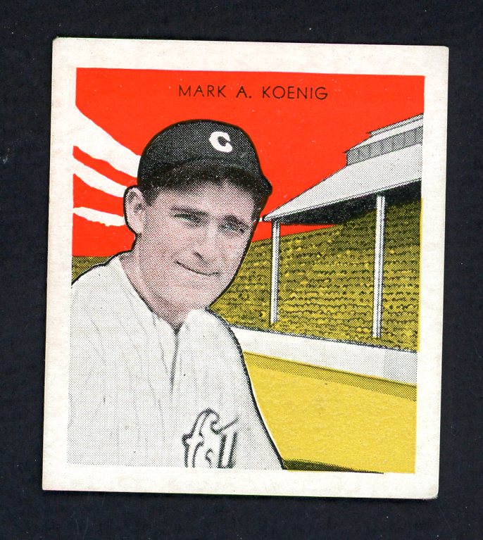 1933 Tattoo Orbit Mark Koenig Cubs EX+/EX-MT 533283
