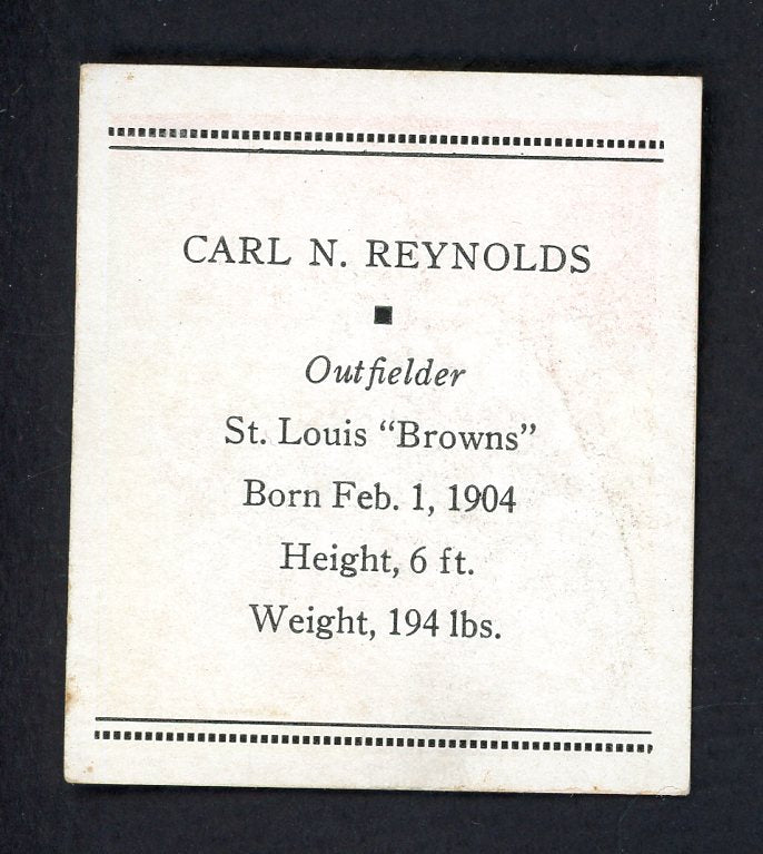 1933 Tattoo Orbit Carl Reynolds Browns EX+/EX-MT 533284