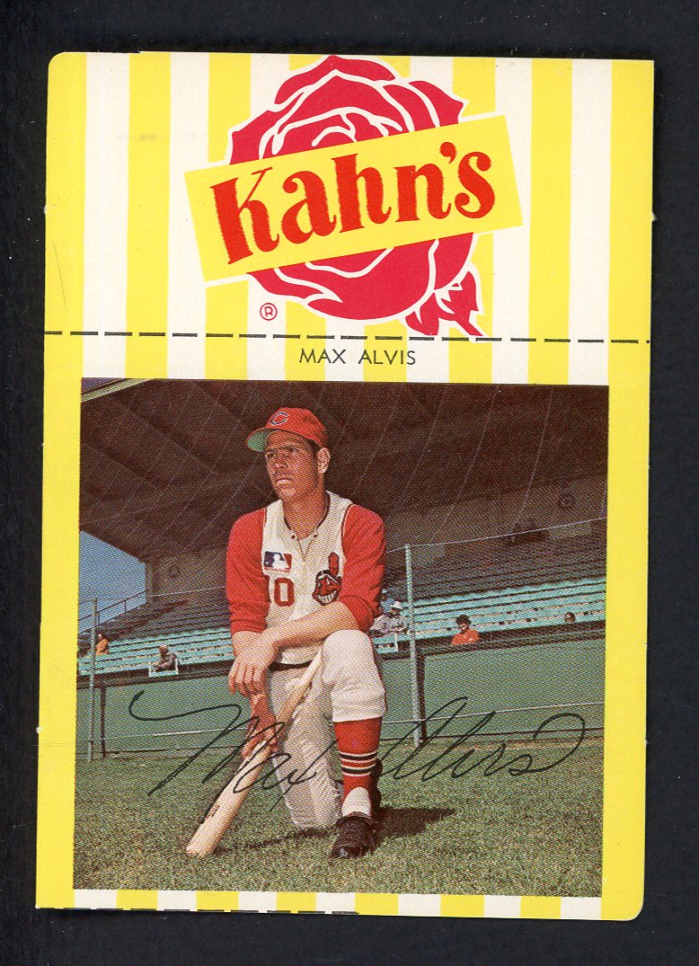 1967 Kahns Baseball Max Alvis Indians EX-MT/NR-MT 533295