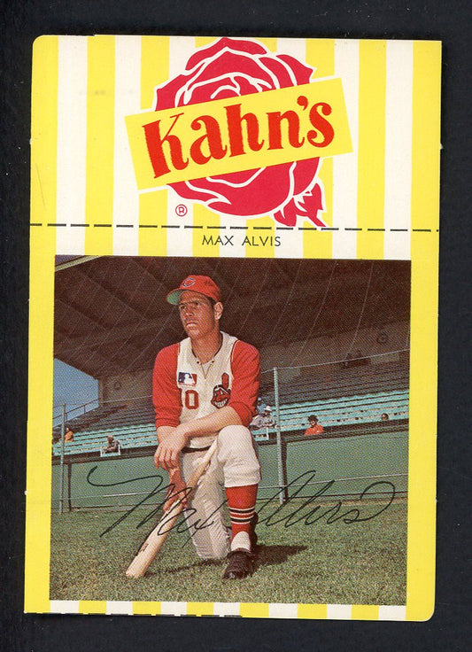 1967 Kahns Baseball Max Alvis Indians EX-MT/NR-MT 533295