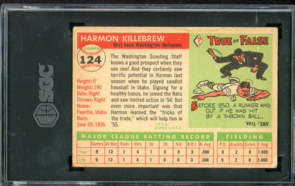 1955 Topps #124 Harmon Killebrew Senators SGC 3 VG 533306