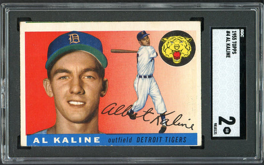 1955 Topps #  4 Al Kaline Tigers SGC 2 GD 533309