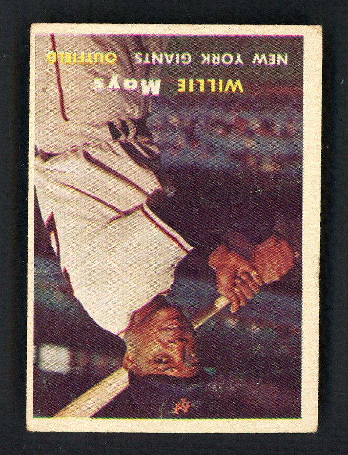1957 Topps Baseball #010 Willie Mays Giants VG 533314