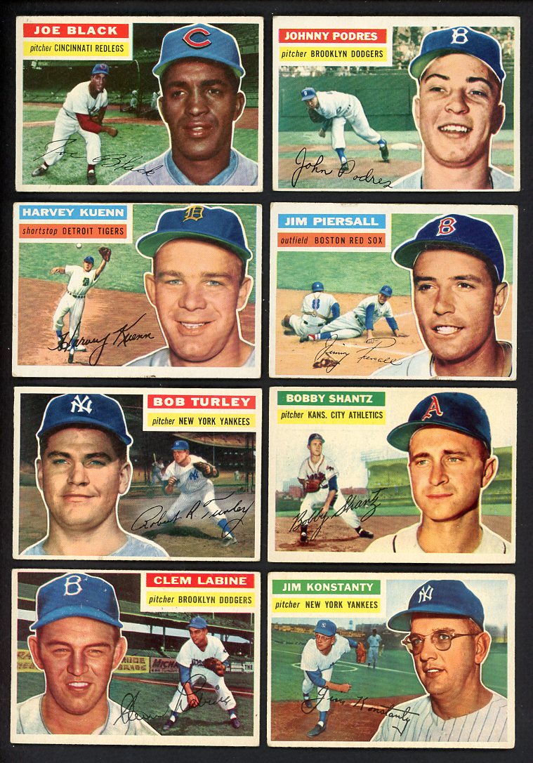 1956 Topps Part Set Lot 87 Diff VG-EX/EX Podres Labine Turley 533318