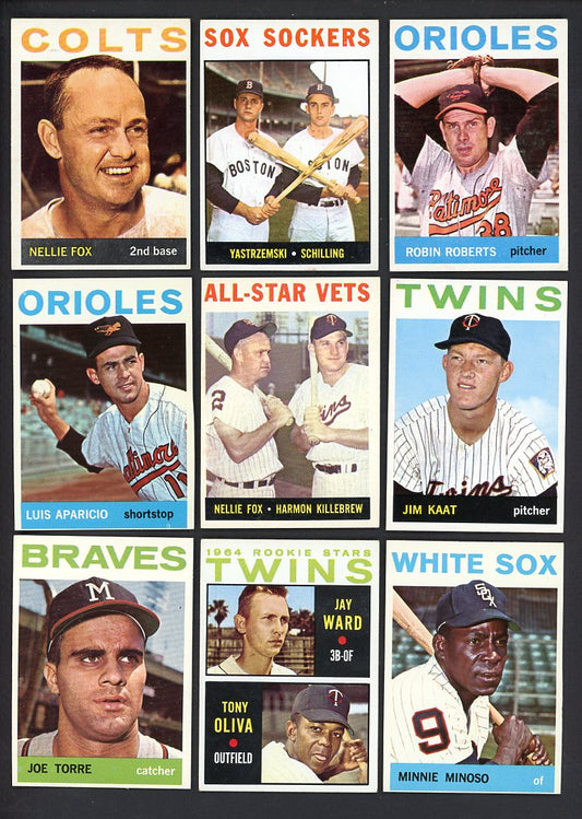 1964 Topps Part Set Lot 425 Diff EX-MT Oliva Yastrzemski Torre 533323