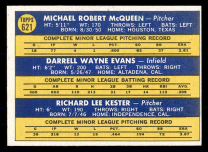 1970 Topps Baseball #621 Darrell Evans Braves EX 533327