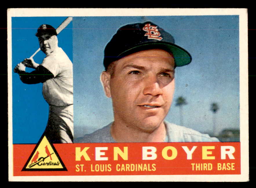 1960 Topps Baseball #485 Ken Boyer Cardinals EX 533329