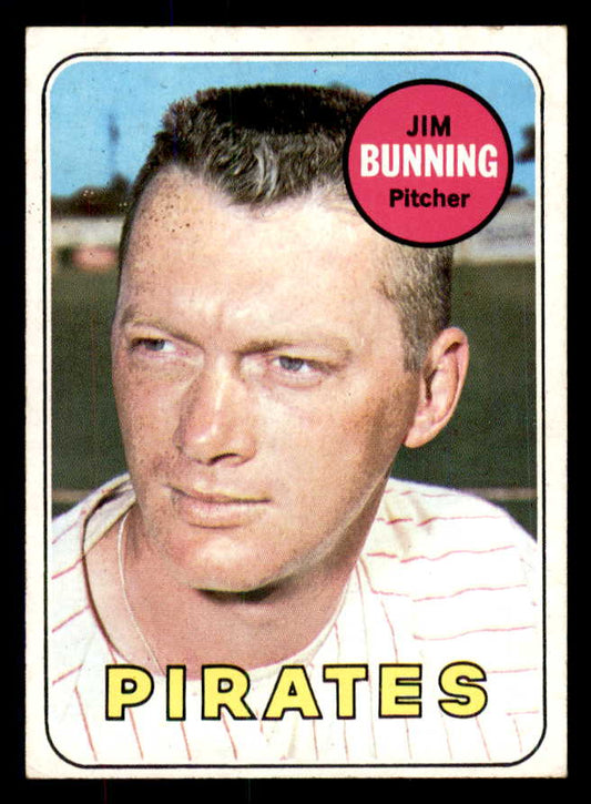 1969 Topps Baseball #175 Jim Bunning Pirates VG-EX 533339