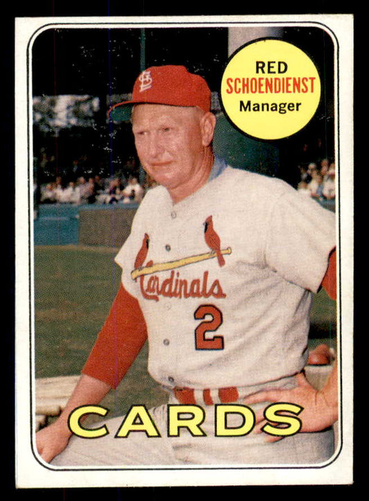 1969 Topps Baseball #462 Red Schoendienst Cardinals EX-MT 533341