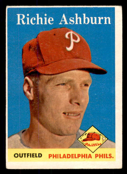 1958 Topps Baseball #230 Richie Ashburn Phillies VG-EX 533343