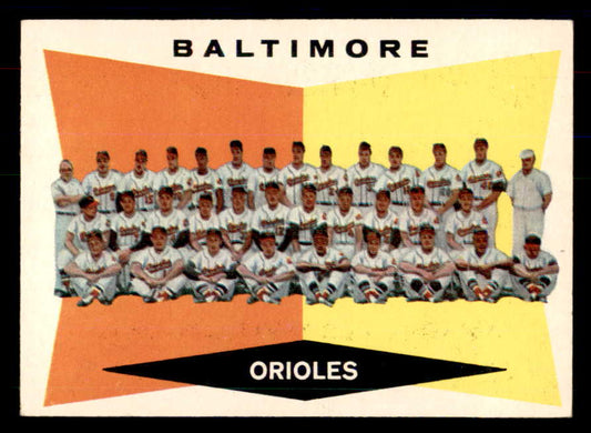 1960 Topps Baseball #494 Baltimore Orioles Team EX-MT 533347