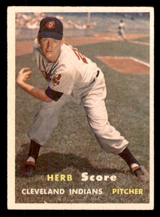 1957 Topps Baseball #050 Herb Score Indians VG-EX 533353