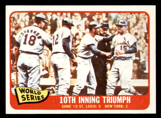 1965 Topps Baseball #136 World Series Game 5 McCarver EX-MT 533356