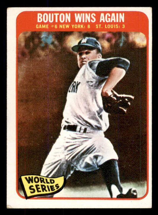 1965 Topps Baseball #137 World Series Game 6 Bouton EX-MT 533357