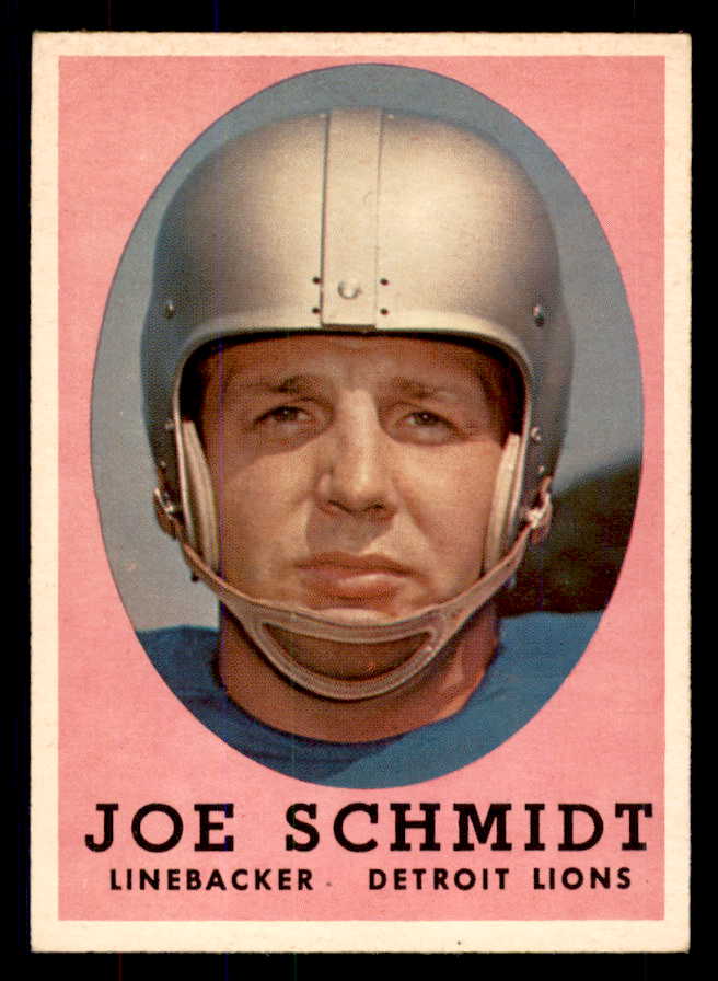 1958 Topps Football #003 Joe Schmidt Lions EX-MT 533359