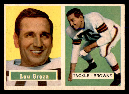 1957 Topps Football #028 Lou Groza Browns EX-MT 533360