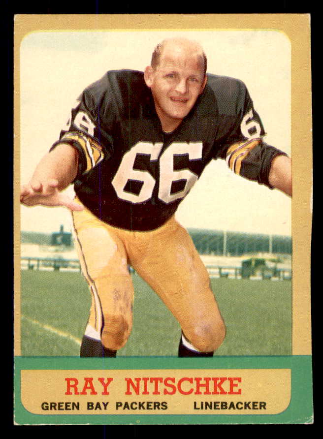1963 Topps Football #096 Ray Nitschke Packers EX+/EX-MT 533362
