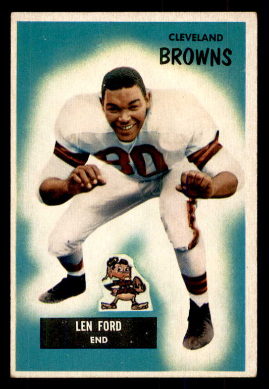 1955 Bowman Football #014 Len Ford Browns EX 533367