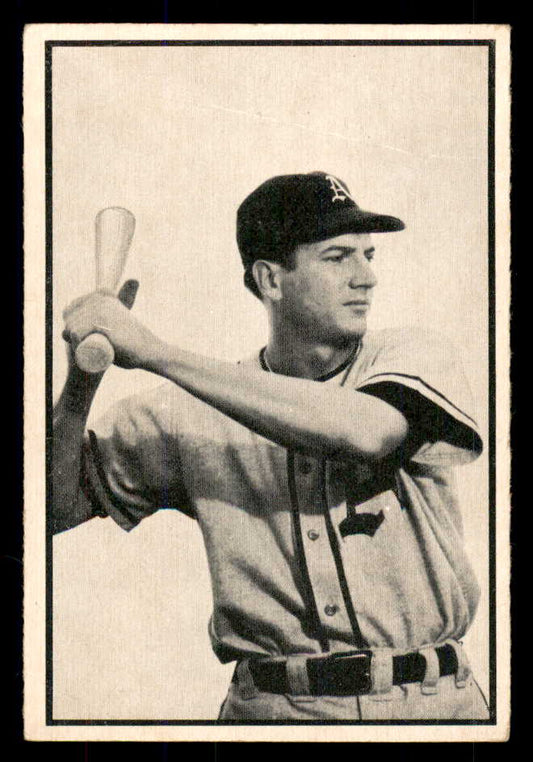 1953 Bowman B&W Baseball #043 Hal Bevan A's EX+/EX-MT 533368