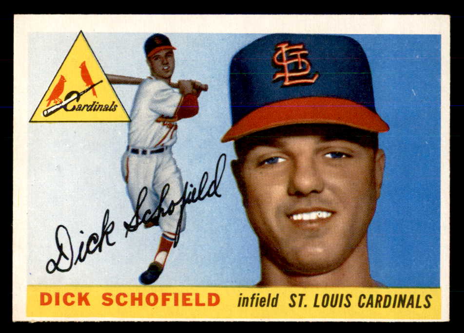 1955 Topps Baseball #143 Dick Schofield Cardinals EX-MT 533375
