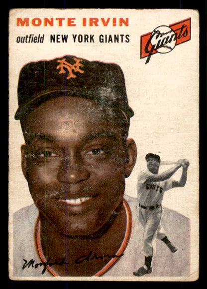 1954 Topps Baseball #003 Monte Irvin Giants Good 533382