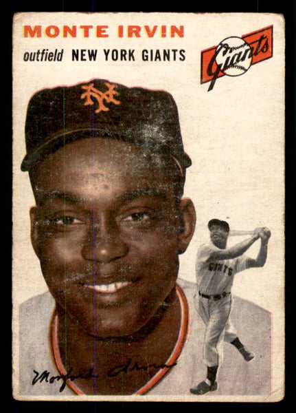 1954 Topps Baseball #003 Monte Irvin Giants Good 533382
