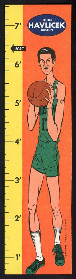 1969 Topps Basketball Rulers #009 John Havlicek Celtics VG-EX 533390
