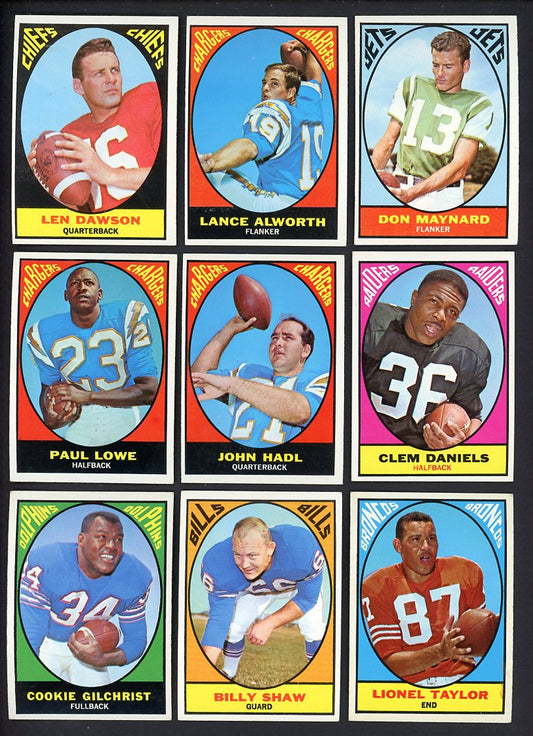 1967 Topps Part Set Lot 84 Diff EX-MT Alworth Dawson Maynard 533412