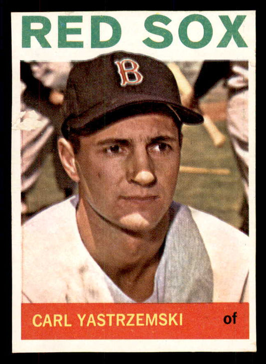 1964 Topps Baseball #210 Carl Yastrzemski Red Sox Good front damage 533414