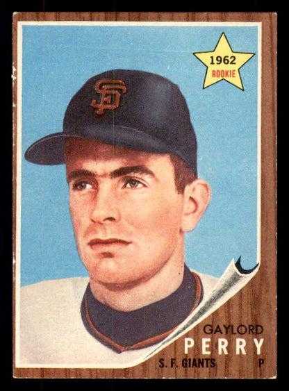 1962 Topps Baseball #199 Gaylord Perry Giants VG-EX 533416