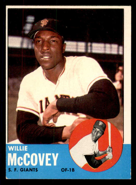 1963 Topps Baseball #490 Willie McCovey Giants EX-MT 533422