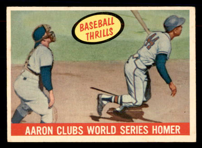 1959 Topps Baseball #467 Hank Aaron IA Braves EX-MT 533424