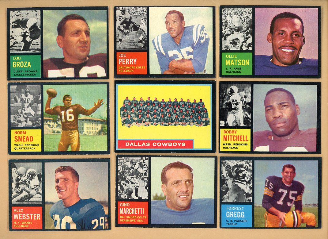1962 Topps Part Set Lot 82 Diff EX+/EX-MT Matson Groza Perry 533435