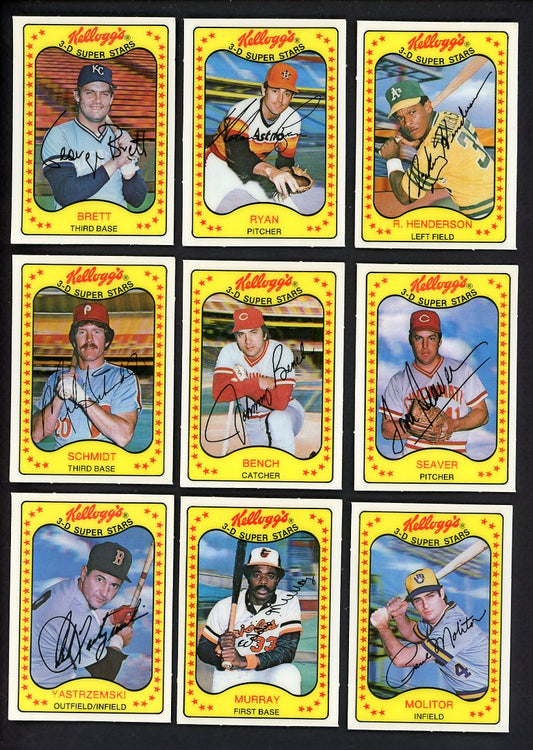 1981 Kelloggs Baseball Complete Set NR-MT Ryan Brett Henderson 533436
