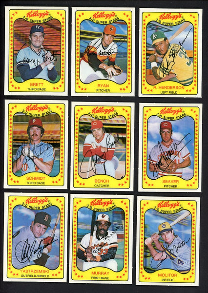 1981 Kelloggs Baseball Complete Set NR-MT Ryan Brett Henderson 533436