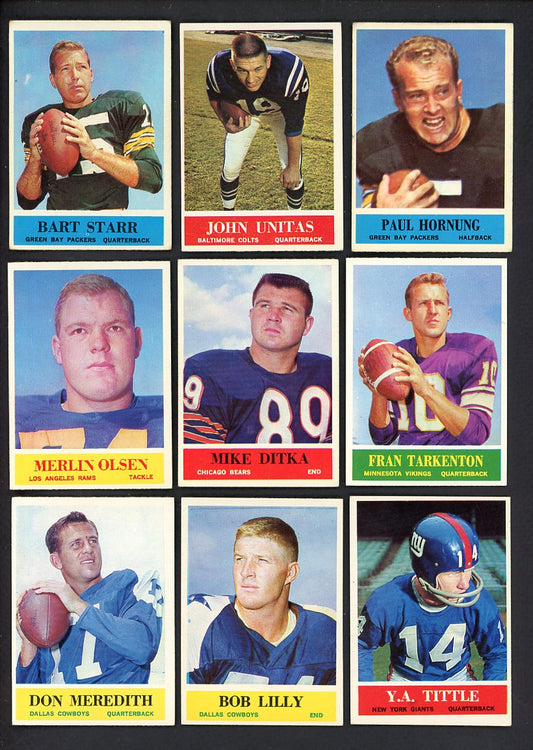 1964 Philadelphia Football Near Set (No Brown) EX+ Unitas Starr 533437